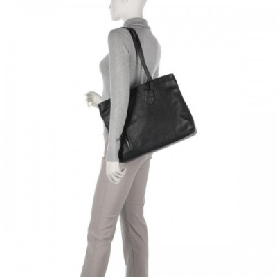 Abro Adria Juna Tote bag grained cow leather black