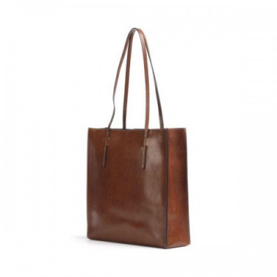 Giudi Romina Tote bag fine grain cow leather brown