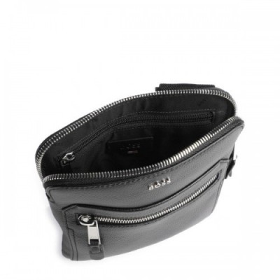 BOSS Highway Crossbody bag grained leather black