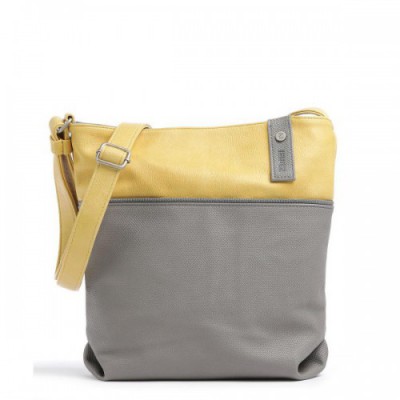 Zwei Jana J10 Shoulder bag synthetic grey/yellow