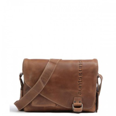 Aunts & Uncles Hunter Judd Messenger bag buffalo leather brown