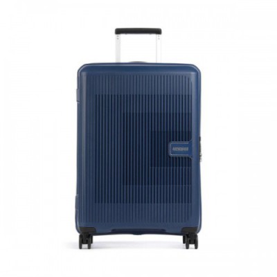 American Tourister Aerostep Spinner (4 wheels) navy 67 cm