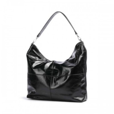 Liebeskind LK 204 Lack Distressed L Hobo bag grained leather black