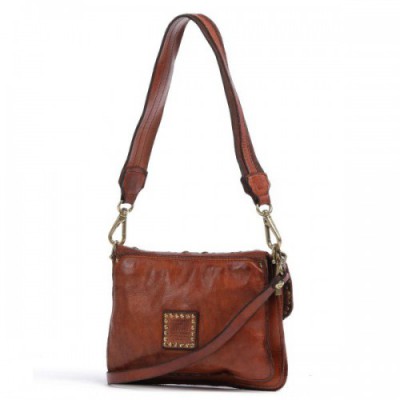 Campomaggi Shoulder bag grained cow leather cognac