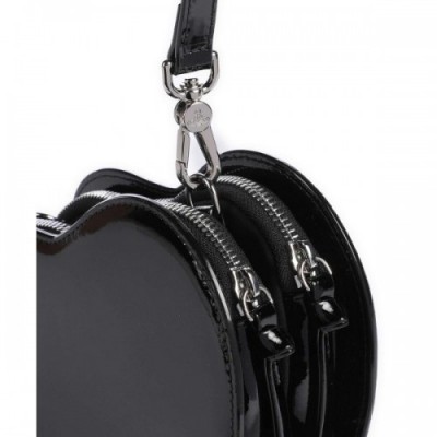 Vivienne Westwood Heart Louise Crossbody bag patent leather black