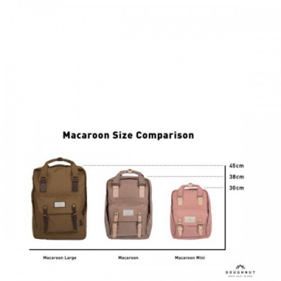 Doughnut Reborn Macaroon Large Backpack recycled polyester rose