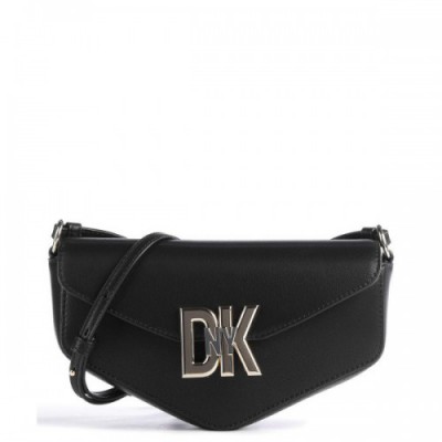 DKNY Milano Downtown Crossbody bag fine grain cow leather black