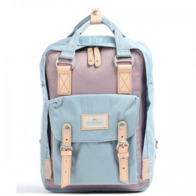 Doughnut Macaroon Backpack 14″ nylon light blue