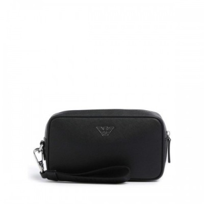 Emporio Armani Business Regenerated Toiletry bag black 23 cm