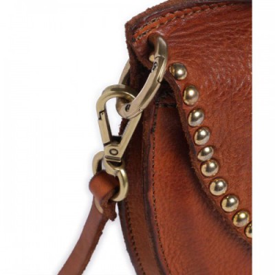 Campomaggi Crossbody bag grained cow leather cognac