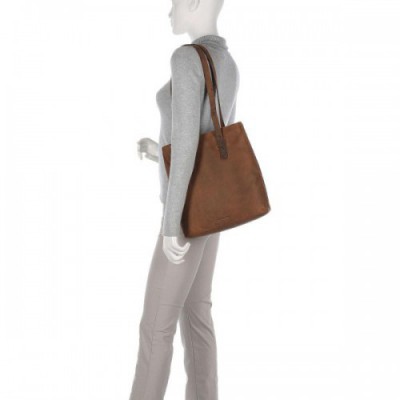 Harold's Antic Tote bag cow leather brown