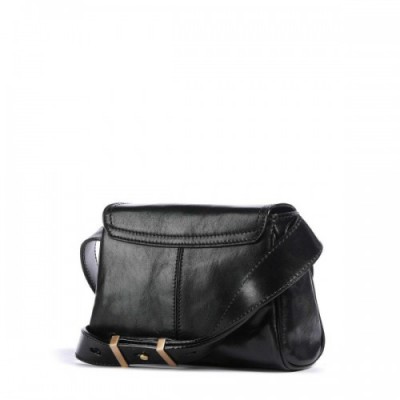 The Bridge Flora Crossbody bag fine grain cow leather black