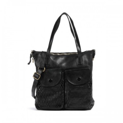 Campomaggi Tote bag fine grain cow leather black