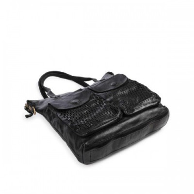 Campomaggi Tote bag fine grain cow leather black