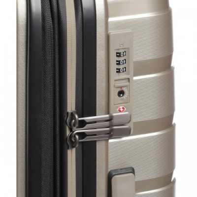 Travelite Air Base Suitcase set (4 wheels) champagne 3-pc.