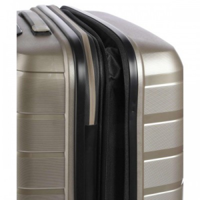 Travelite Air Base Suitcase set (4 wheels) champagne 3-pc.