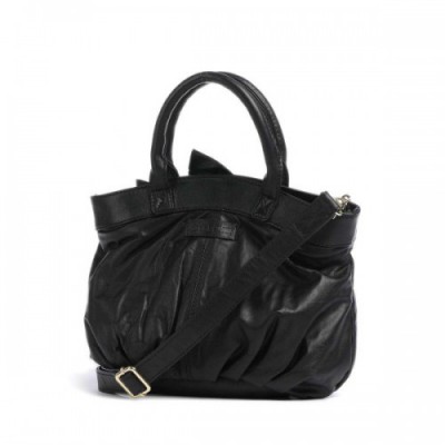 Depeche Girlhood Handbag sheepskin leather black