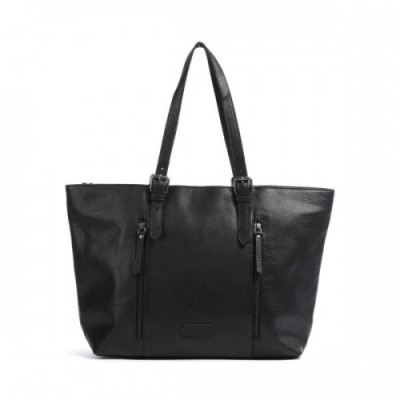 Jack Kinsky Montreal 25N Tote bag grained leather black