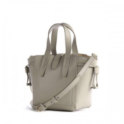 Furla Net Mini Crossbody bag grained leather light grey