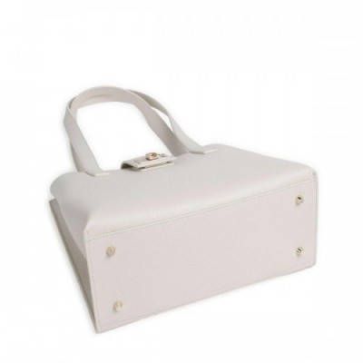 Furla 1927 M Tote bag grained calfskin ivory