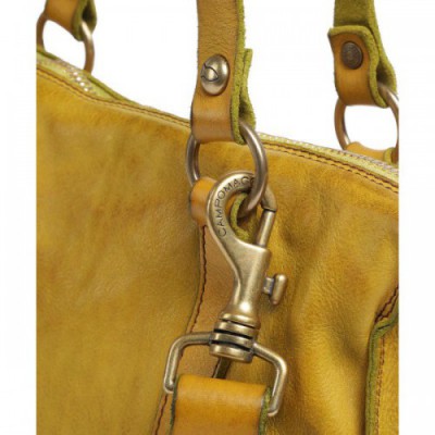 Campomaggi Tote bag fine grain cow leather olive-green