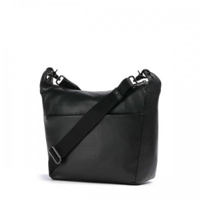 Mandarina Duck Mellow Leather Crossbody bag grained calfskin black