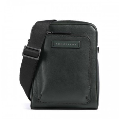 The Bridge Filippo Crossbody bag fine grain cow leather dark green