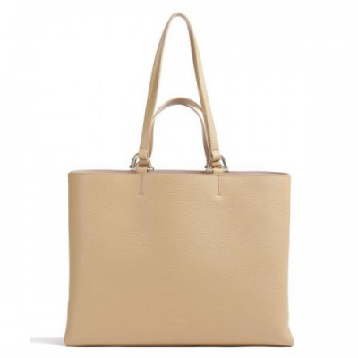 Coccinelle Hop On Tote bag grained cow leather beige