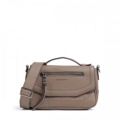 FredsBruder Bestie Crossbody bag recycled leather taupe