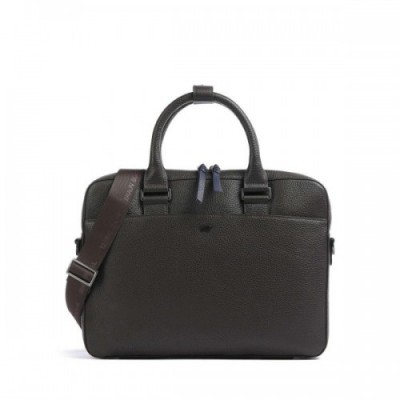 Braun Büffel Novara Briefcase 15″ grained cow leather dark brown