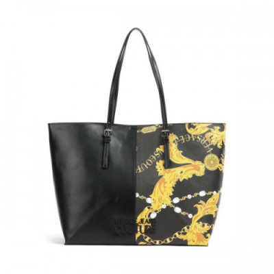 Versace Jeans Couture Rock Cut Tote bag synthetic black