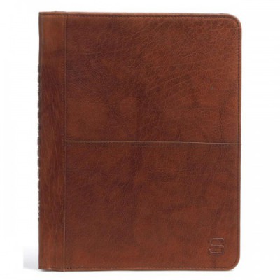 Spikes & Sparrow Bronco Portfolio 10″ fine grain leather brown