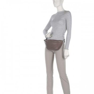 DuDu Bags Tenerife Fanny pack fine grain leather taupe