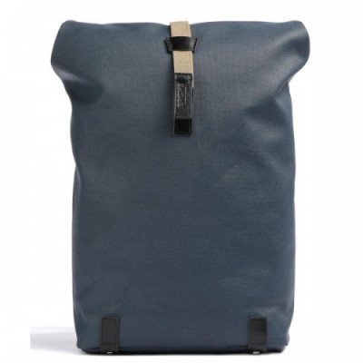 Brooks England Pickwick Cotton Canvas Large Rolltop backpack 16″ canvas blue