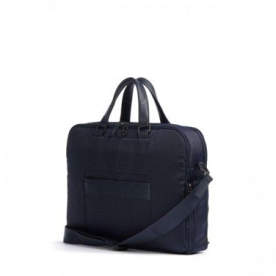 Piquadro Nevet Laptop bag 15″ recycled nylon dark blue