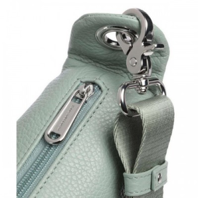 Mandarina Duck Mellow Leather Crossbody bag grained calfskin green-blue