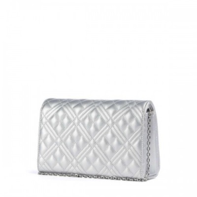 Love Moschino Smart Daily Crossbody bag synthetic silver