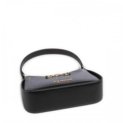 Love Moschino Love Chain Strap Shoulder bag calfskin black