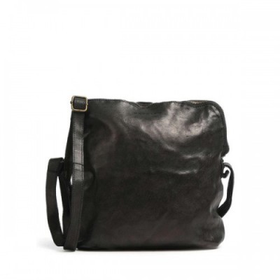 Harold's Submarine Crossbody bag grained cow leather black