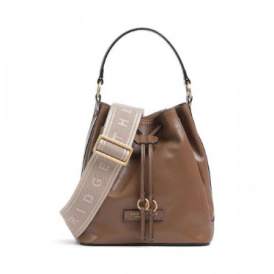 The Bridge Fiammetta Bucket bag fine grain cow leather brown