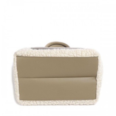 Abro Florian Raquel Handbag faux fur ivory