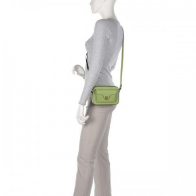 Coccinelle Beat Soft Crossbody bag grained cow leather green