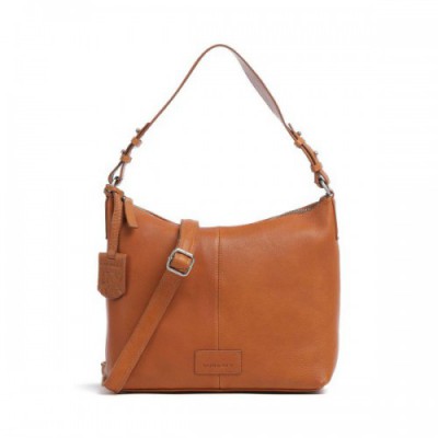 Burkely Soft Skylar Hobo bag grained leather cognac