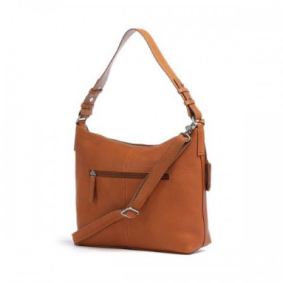 Burkely Soft Skylar Hobo bag grained leather cognac