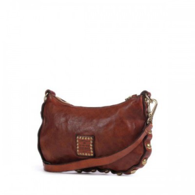 Campomaggi Crossbody bag grained cow leather cognac