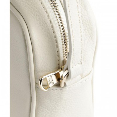 Patrizia Pepe Crossbody bag grained calfskin ivory