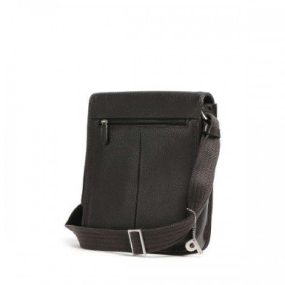 Picard Milano Crossbody bag grained cow leather dark brown