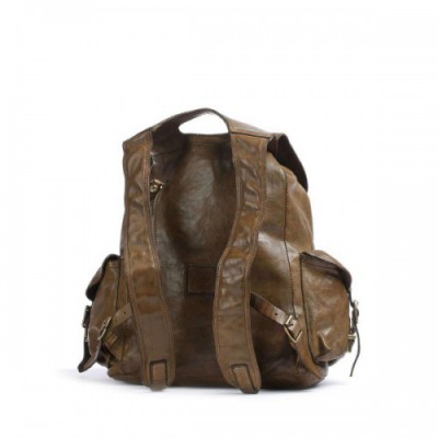 Campomaggi Backpack fine grain cow leather olive-green