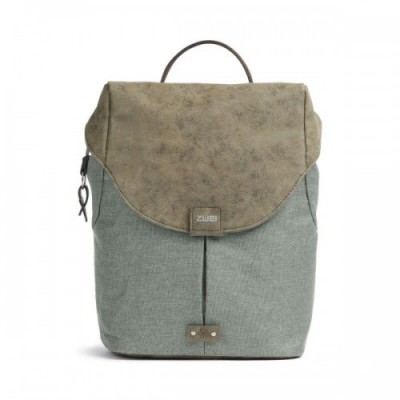 Zwei Olli O12 Backpack polyester, synthetic greygreen