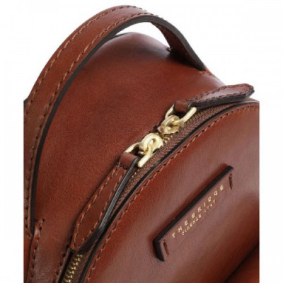 The Bridge Fiona Backpack fine grain cow leather brown